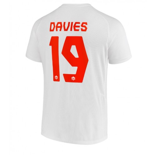 Kanada Alphonso Davies #19 Bortatröja VM 2022 Kortärmad